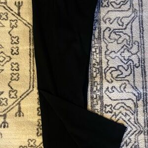 Talbots Classic Black Tapered-Leg Ponte Trousers